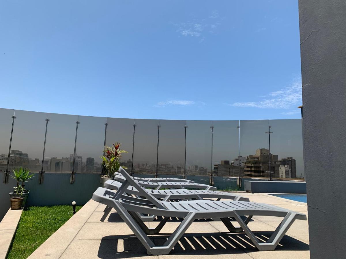 Acogedor Dpto En San Isidro Excelente Vista, Piscina Y Wifi Lejlighed Lima Eksteriør billede
